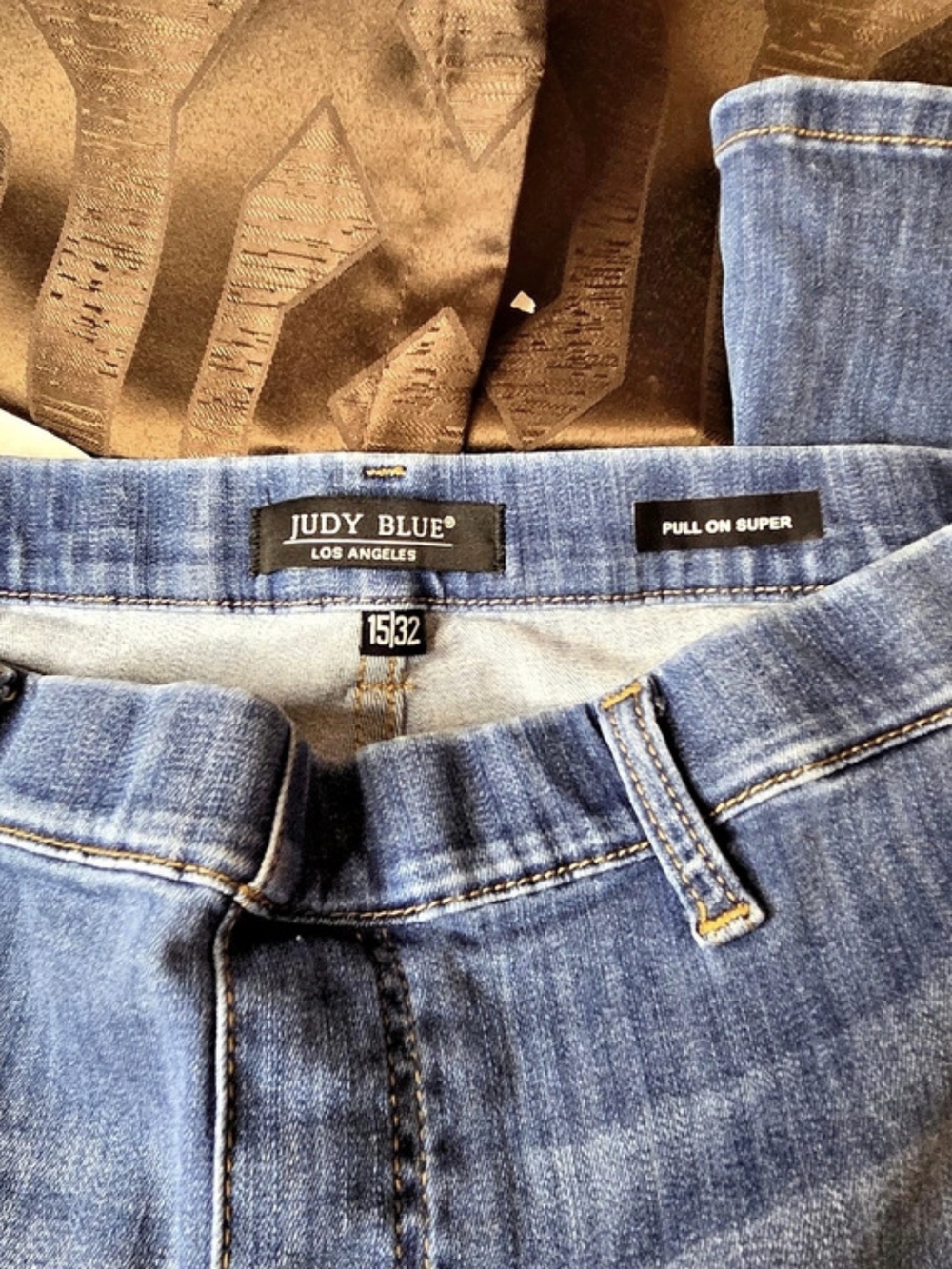 Judy Blue Pull On Super Flare Jeans Waist 15/32 - Picture 3 of 15